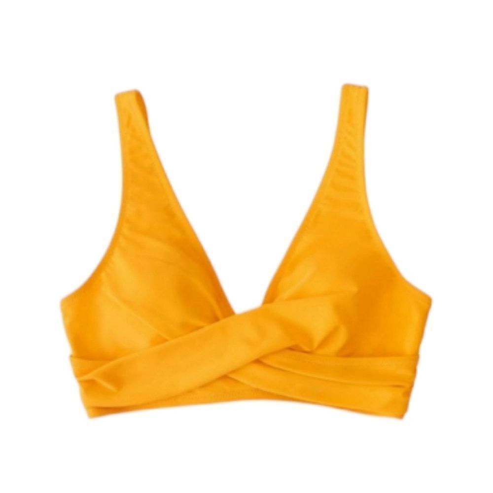 Cupshe Yellow and Lemon Bikini Top